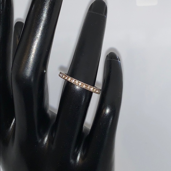 Sz 5 Silver & Crystal Band - Basic & Classic - Picture 1 of 4